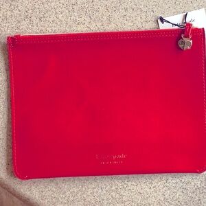 Kate Spade red pouch NEW